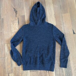 Gap Cozy Knit Navy Hoodie Sweater Size XS